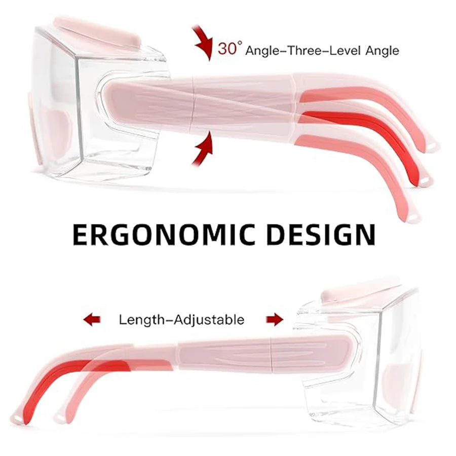 Safety Goggles Over Glasses - Anti-Fog ANSI Z87 CE Eye Protection