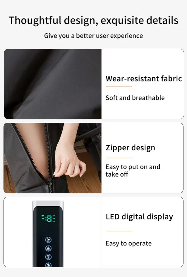 Leg & Foot Air Wave Massager Boots | Smart Circulation Recovery