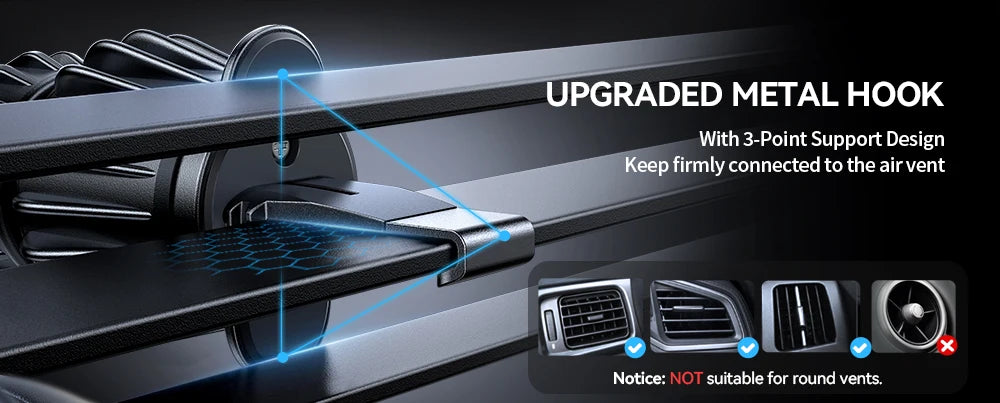 Joyroom 15W Magnetic Wireless Car Charger Mount for iPhone 16/15/14/13 Series