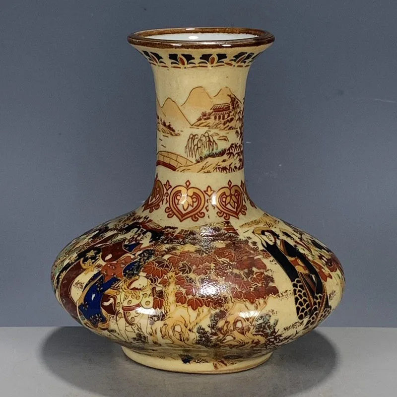 Vabena Exquisite Hand-Painted Porcelain Collectible Vase