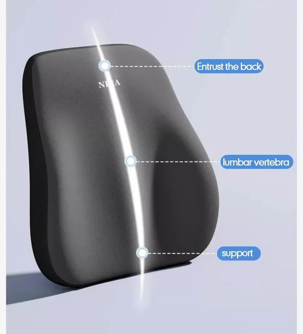 Amagi Memory Foam Car Comfort Set - Headrest, Lumbar, Back Support