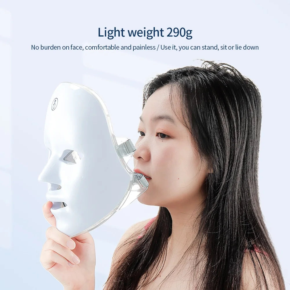 Vabena Wireless LED Mask: 7-Color Photon Therapy for Youthful Skin