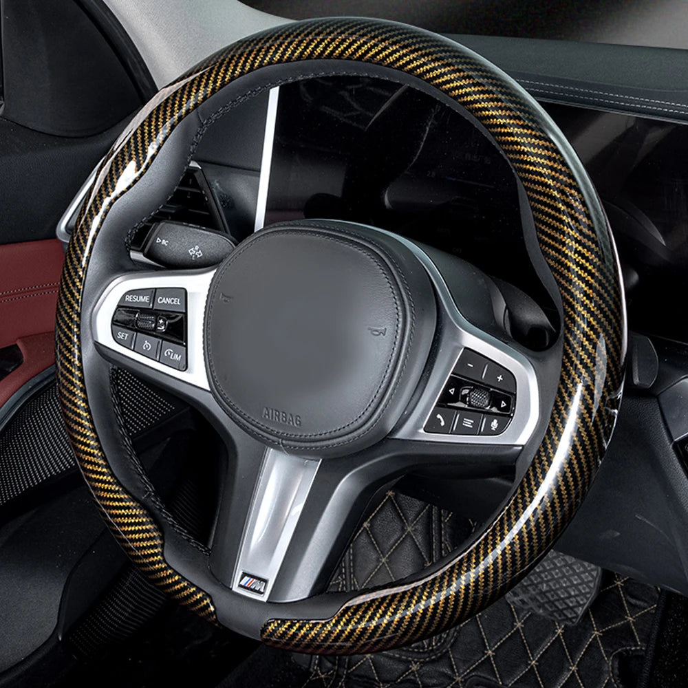 Universal Non-Slip Breathable Steering Wheel Cover 36-38cm