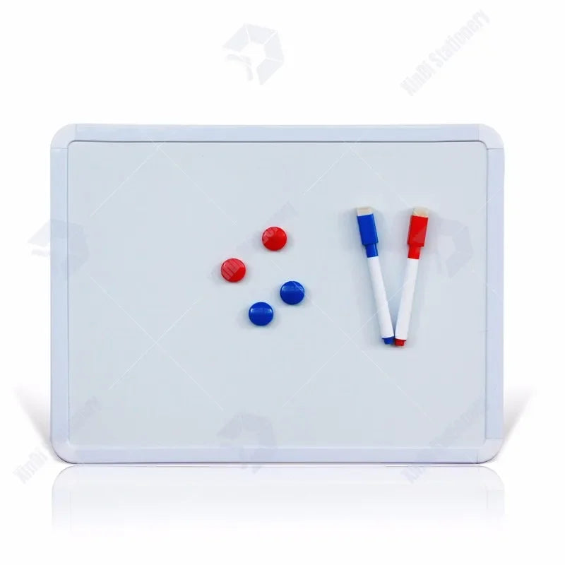 4-Style Magnetic Fridge Whiteboard Set - Notes, Reminders & Decor