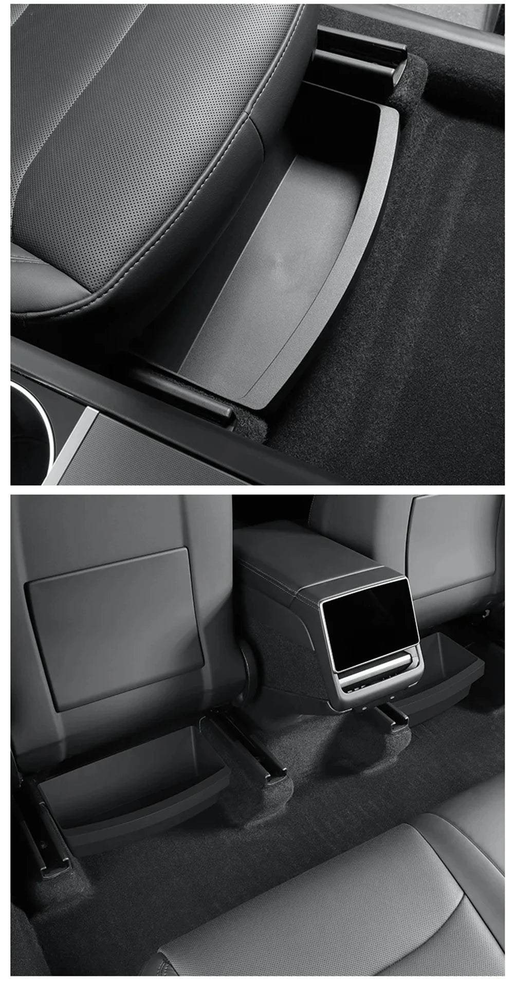 Tesla Model Y Juniper 2025-2026 Under Seat Storage Organizer Tray - Custom Fit