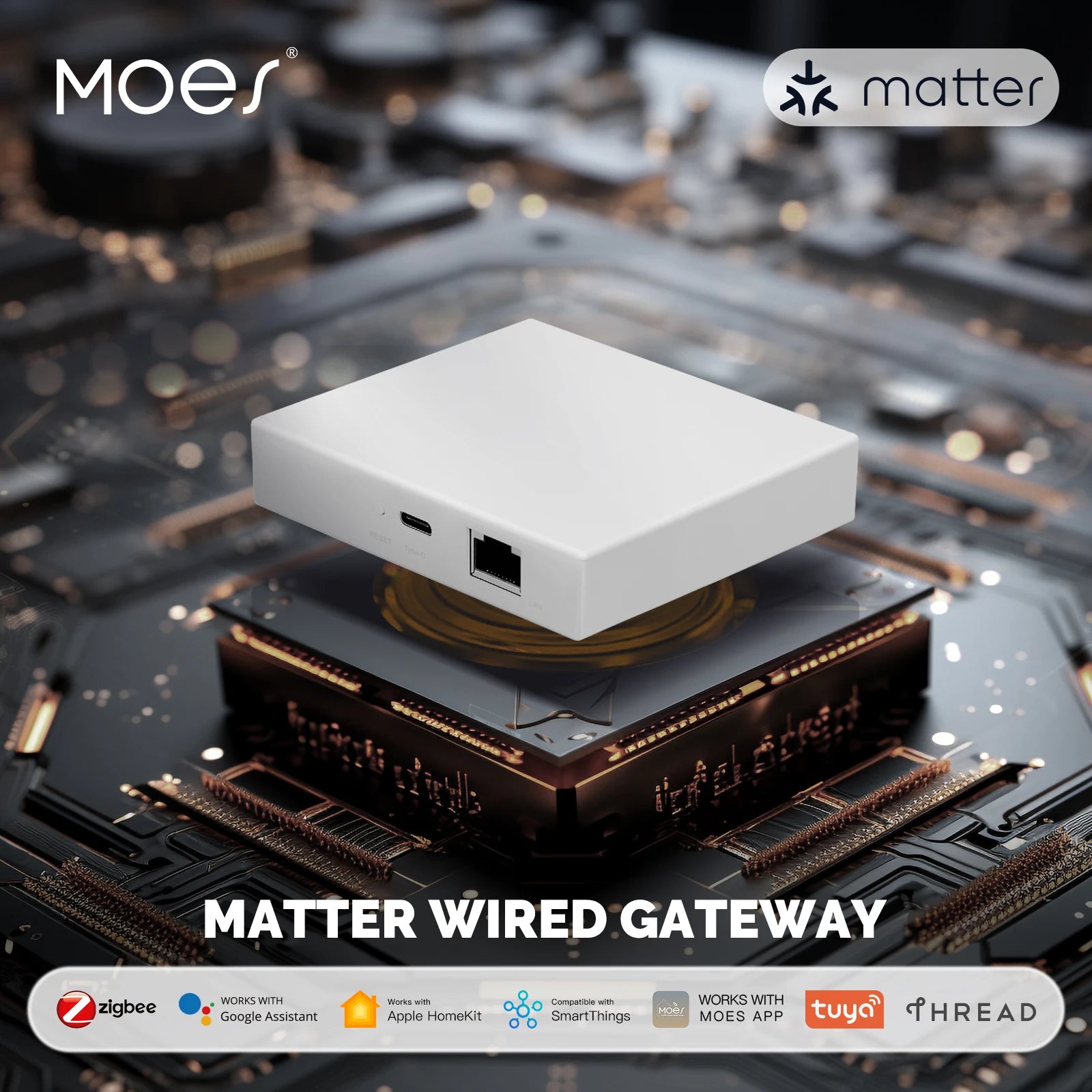 MOES Matter & Zigbee Smart Home Gateway Hub Multipack