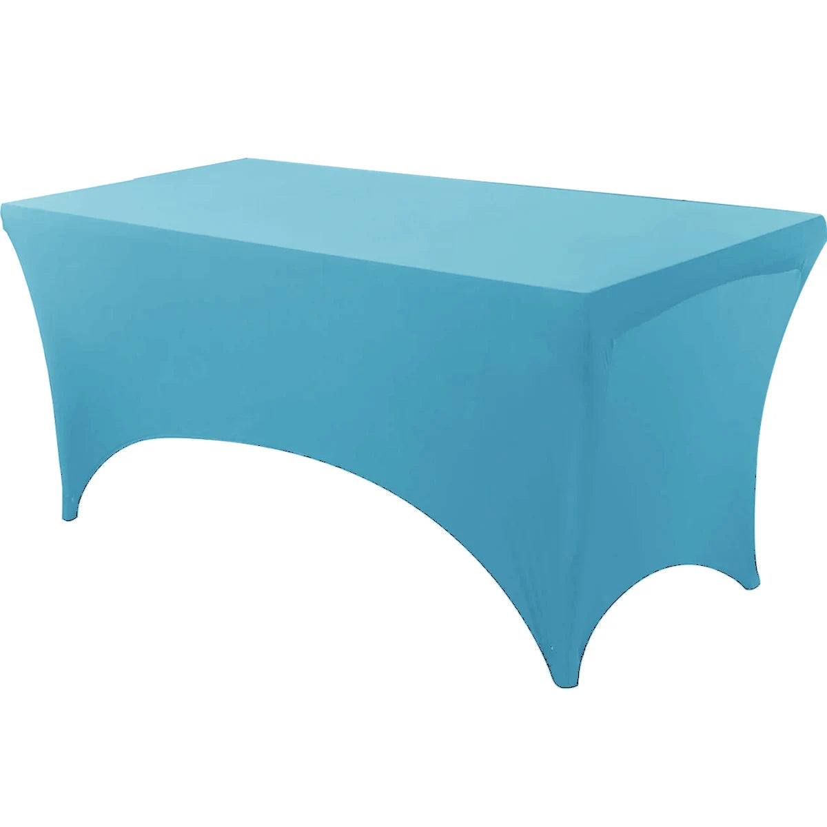 Spandex Tablecloth - Tight Fitted, Washable & Wrinkle Resistant Rectangular Table Cover for Events & Parties