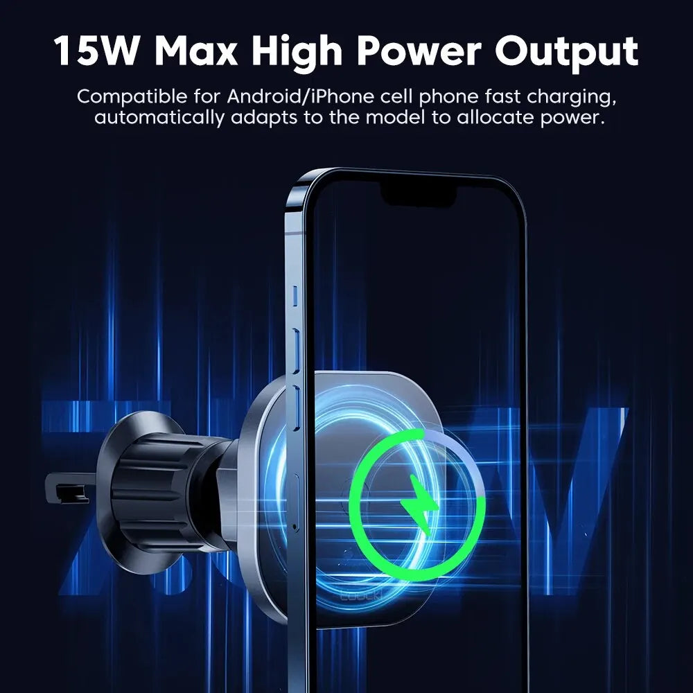 Toocki Magnetic Car Wireless Charger Phone Holder - Air Vent Mount