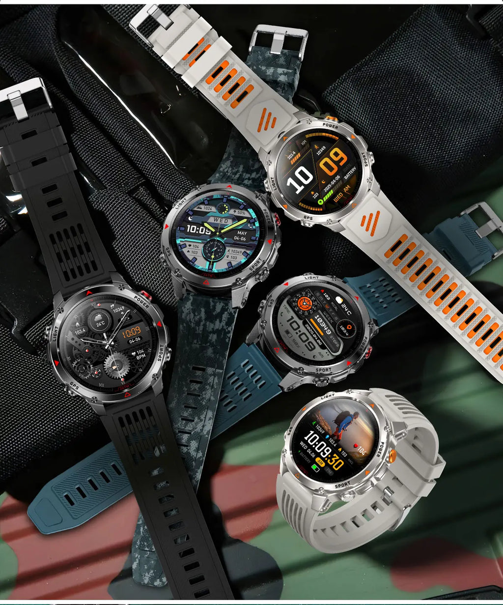 Vabena 2025 GPS Map Smartwatch | Navigation & Fitness for Men & Women