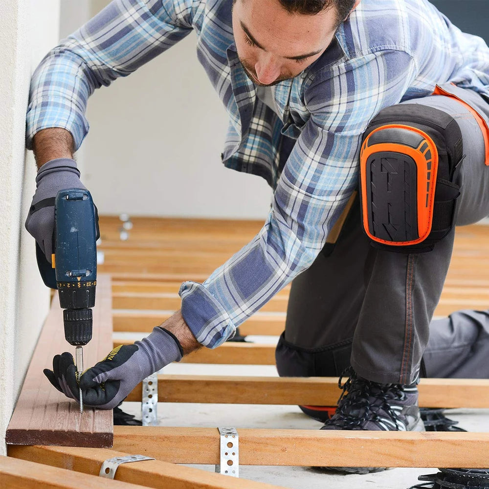 Professional Heavy Duty Gel Knee Pads for Work & Gardening Comfort