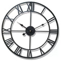 Modern Large Silent Wall Clock | Roman Numerals Home Decor