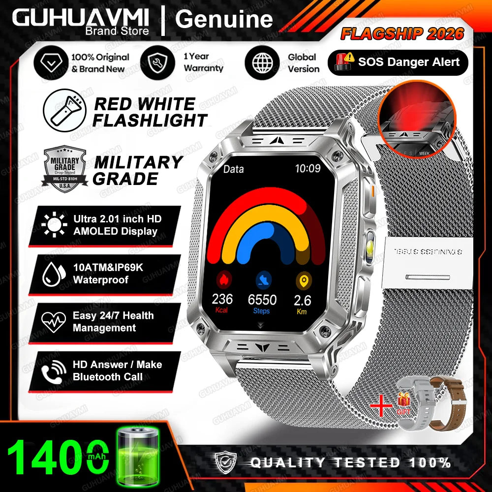 Apex Outdoor Smartwatch | GPS, Flashlight, AMOLED, 10ATM - Your Ultimate Adventure Companion