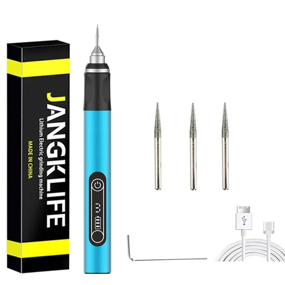 JANGKLIFE USB Cordless Rotary Tool Kit - Engraving Pen for Wood, Metal, Jewelry, Glass