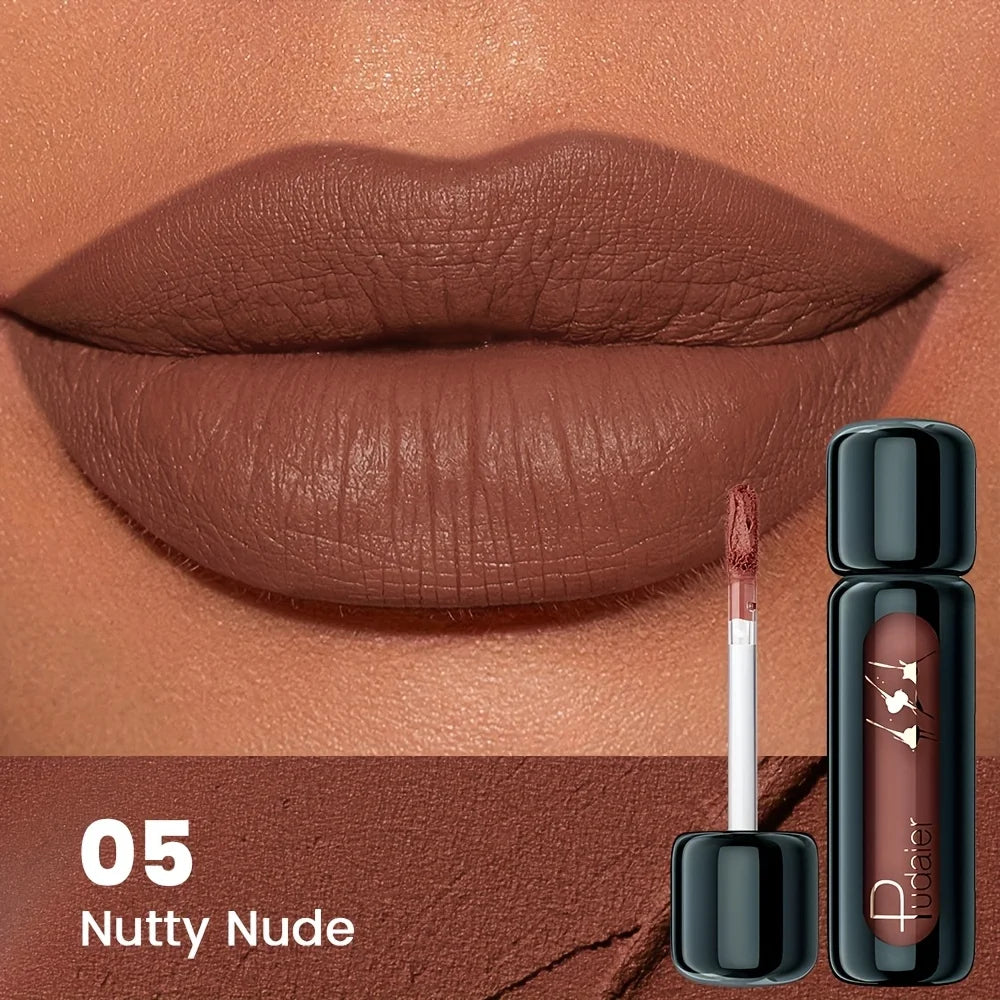 Matte Velvet Lip Gloss | Highly Saturated Liquid Lip Mud | Non-Stick & Long Lasting