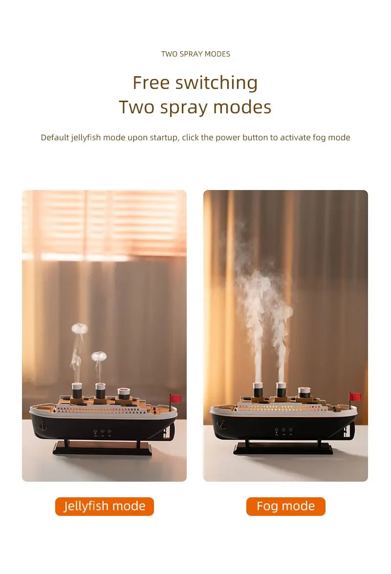 CREAROMA Titanic Humidifier - 250ml Remote Control Air Diffuser