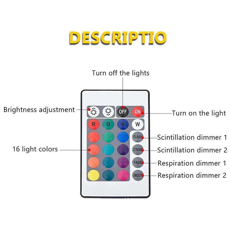 Ocean Wave Projector Light - 16 Colors Aurora Glow Lamp